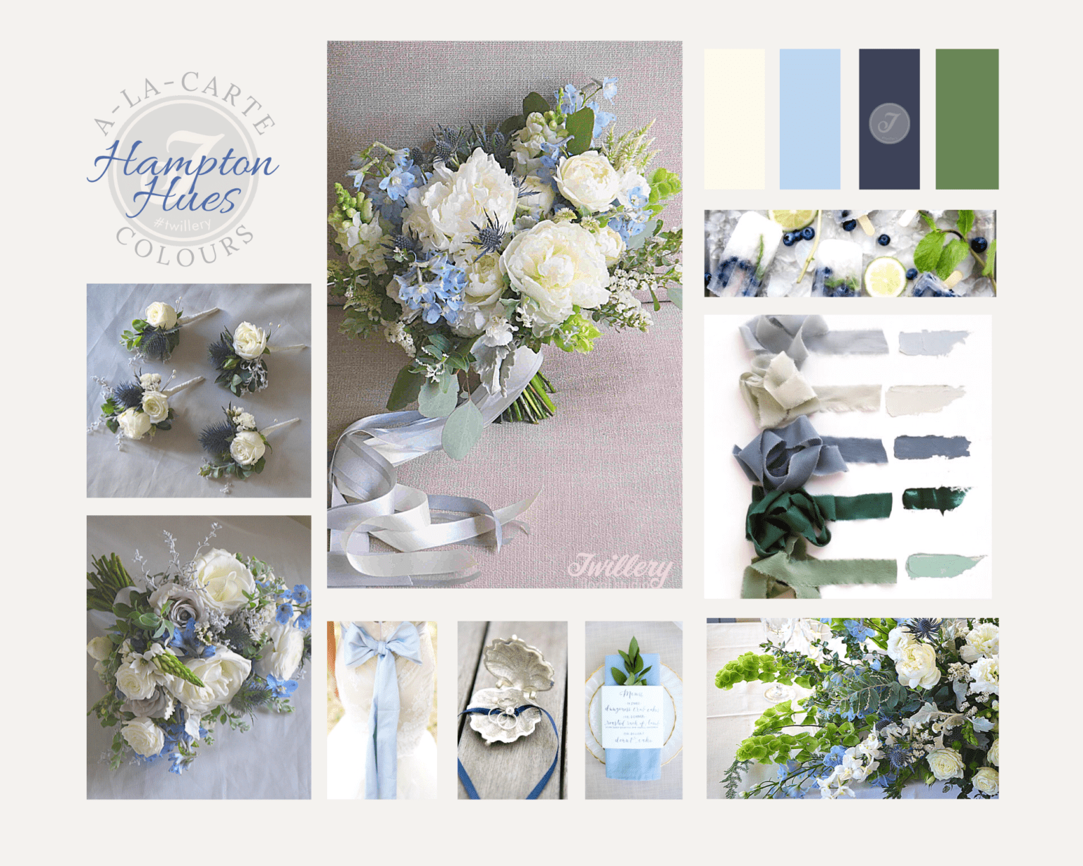 Wedding Package Colour Scheme - Hampton Hues