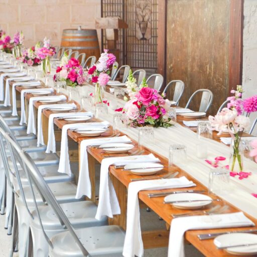 Perth Wedding Florist - Long table flowers