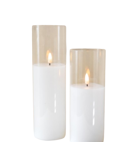 LED Sleeved Pillar Candles