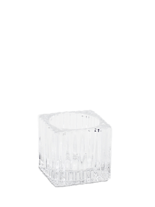 Modern square crystal votive