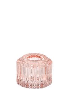 Pink candle holder for dinner candles
