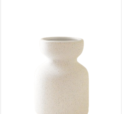 Perth Wedding Stylist & Decor hire. Natural stone-look white vase