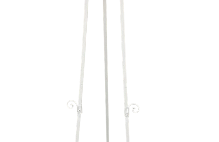 Perth easel hire. Twillery. Perth decor hire. White Fan Easel - 1.6mHx.45mWx.5mD